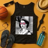RIP Queen Elizabeth British Flag Sunglasses Tank Top thumb 4