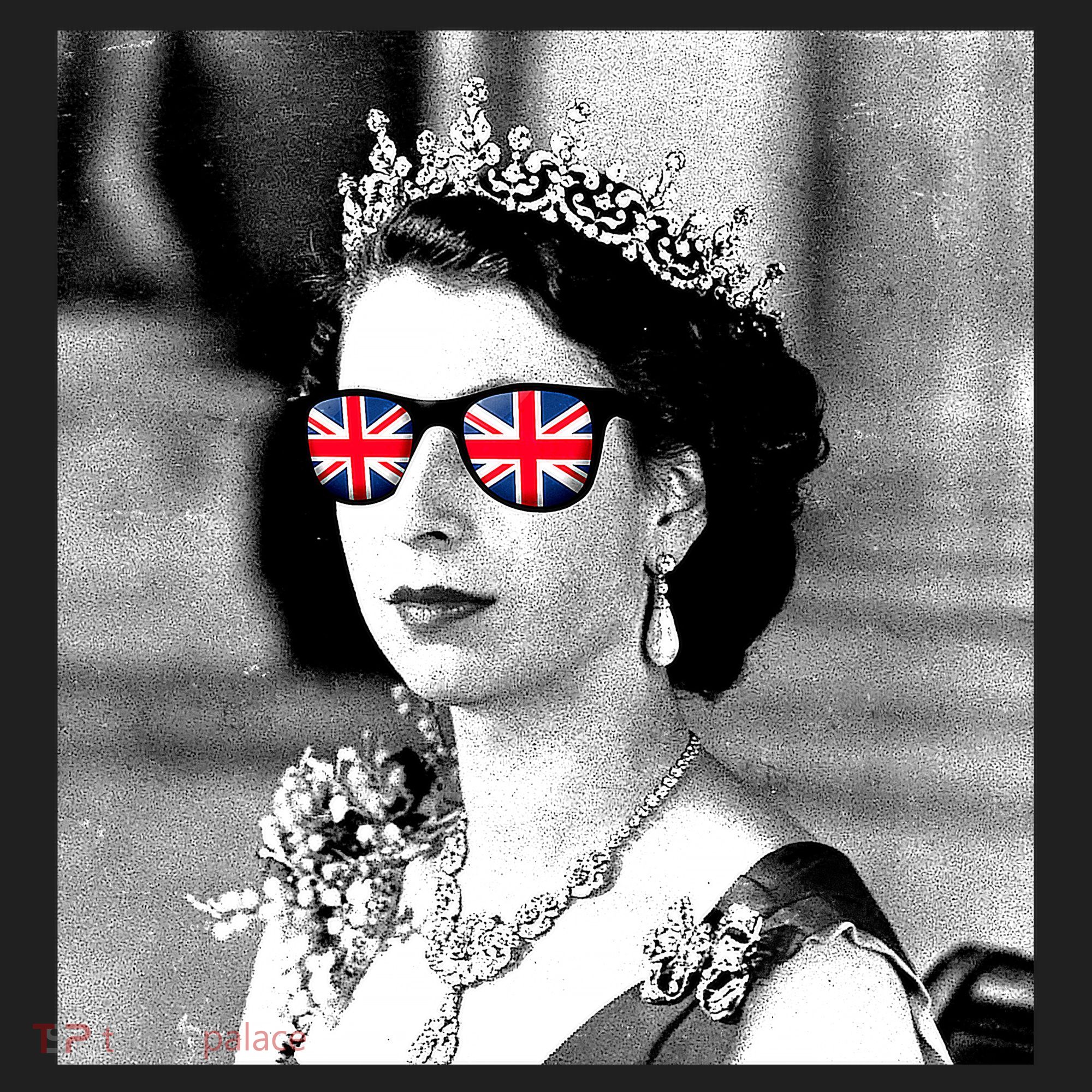 RIP Queen Elizabeth British Flag Sunglasses Golf Towel