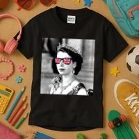 RIP Queen Elizabeth British Flag Sunglasses Kids T-Shirt thumb 3