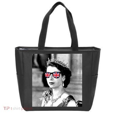 RIP Queen Elizabeth British Flag Sunglasses Tote Bag