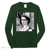 RIP Queen Elizabeth British Flag Sunglasses Long Sleeve Shirt thumb 0