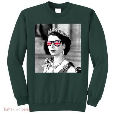 RIP Queen Elizabeth British Flag Sunglasses Sweatshirt
