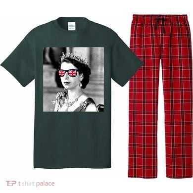 RIP Queen Elizabeth British Flag Sunglasses Pajama Set