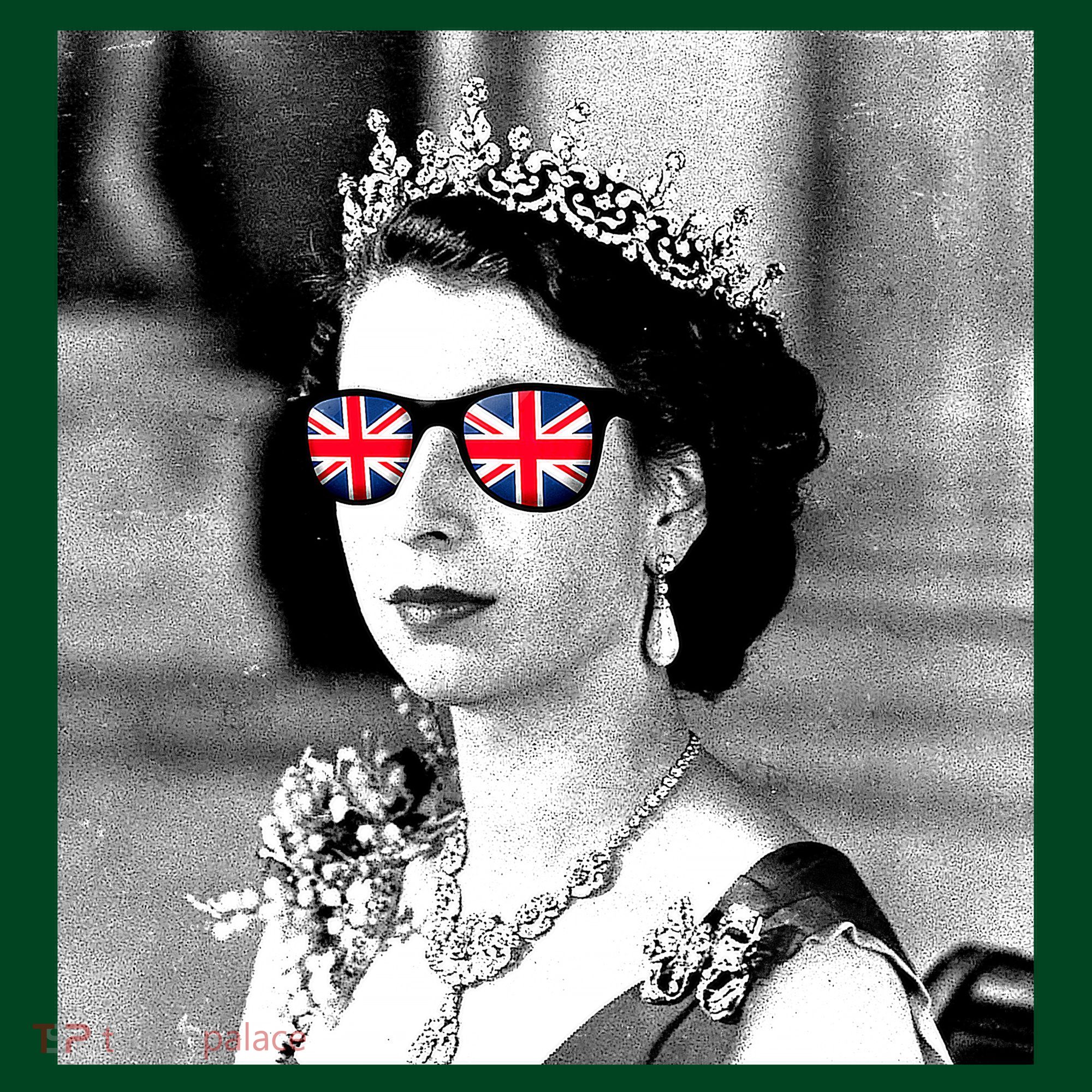 RIP Queen Elizabeth British Flag Sunglasses Mousepad