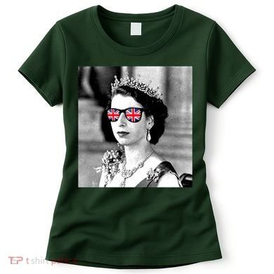 RIP Queen Elizabeth British Flag Sunglasses Women's T-Shirt