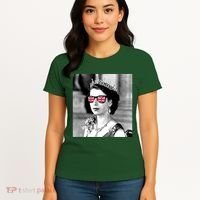 RIP Queen Elizabeth British Flag Sunglasses Women's T-Shirt thumb 4