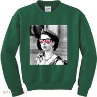 RIP Queen Elizabeth British Flag Sunglasses Kids Sweatshirt thumb 0