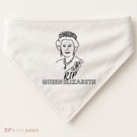 RIP Queen Elizabeth USA-Made Doggie Bandana thumb 0