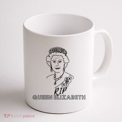 RIP Queen Elizabeth Coffee Mug back