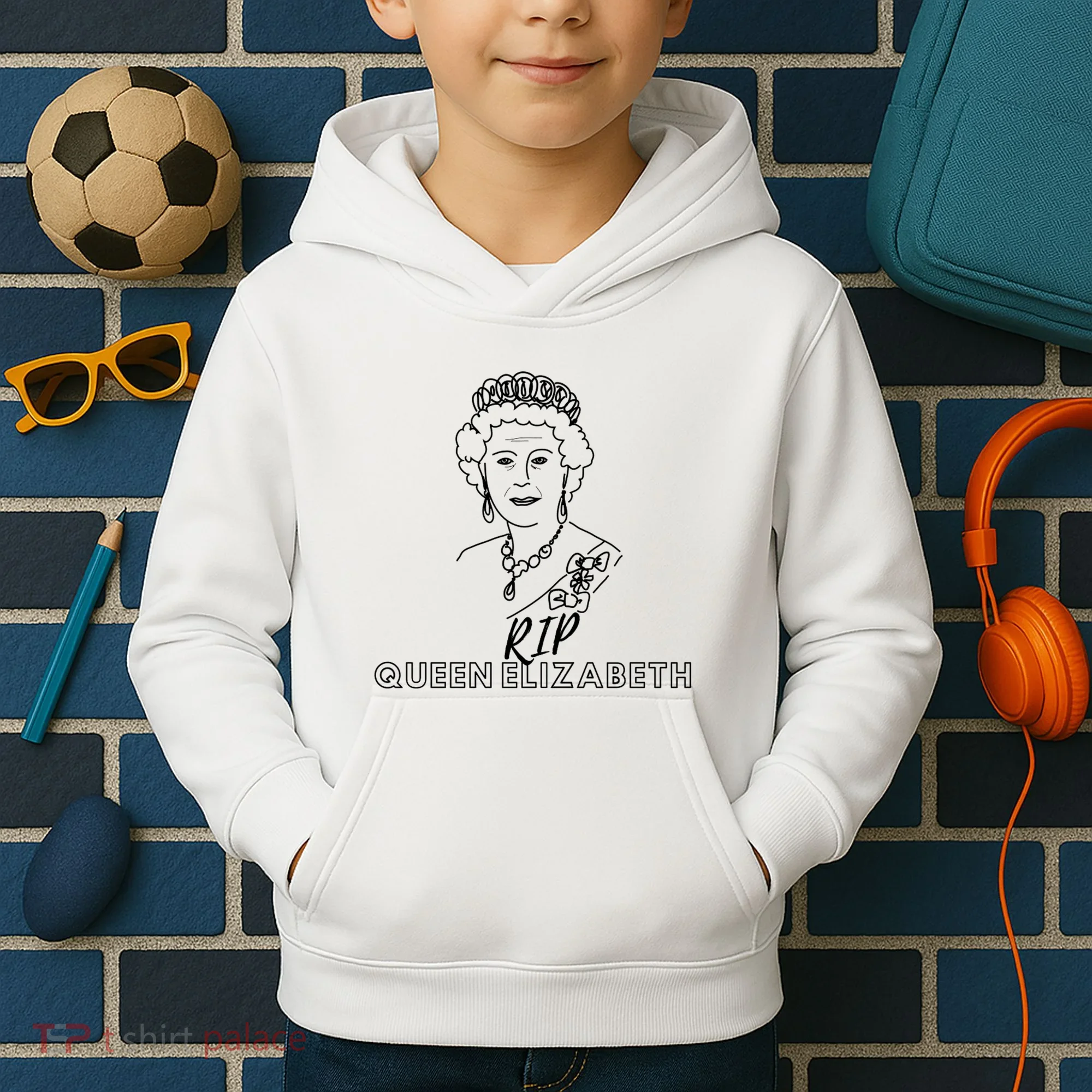 RIP Queen Elizabeth Kids Hoodie