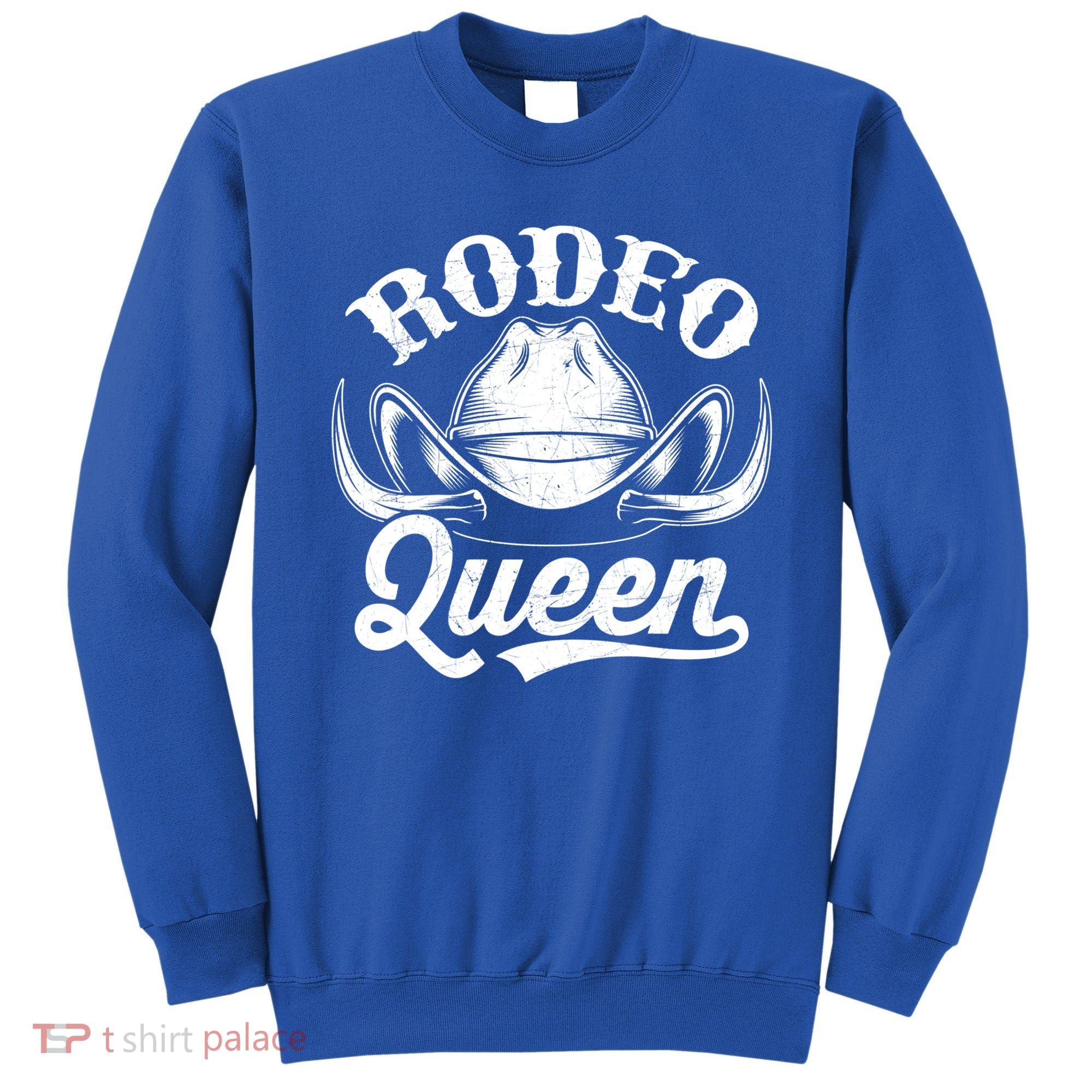 Rodeo Queen Funny Cow Cow Rodeo Horse Lover Gift Sweatshirt