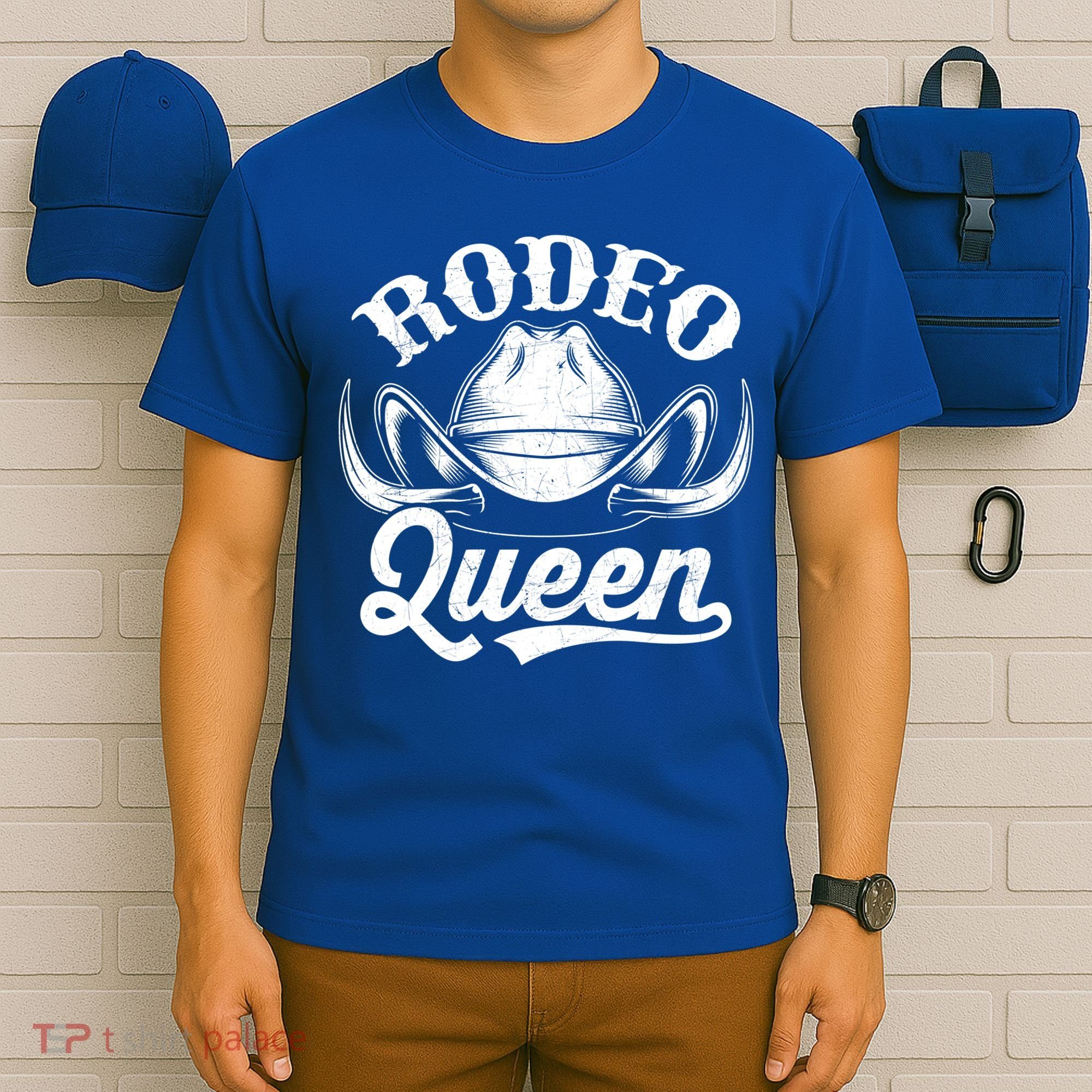 Rodeo Queen Funny Cow Cow Rodeo Horse Lover Gift T-Shirt