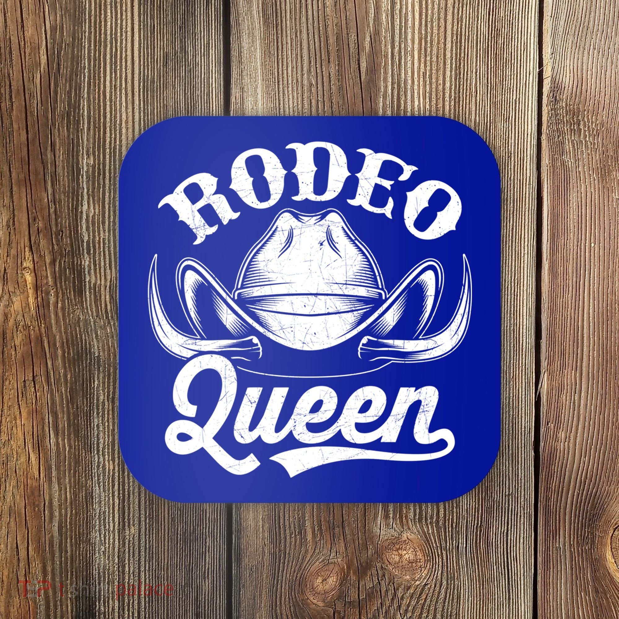 Rodeo Queen Funny Cow Cow Rodeo Horse Lover Gift Coaster