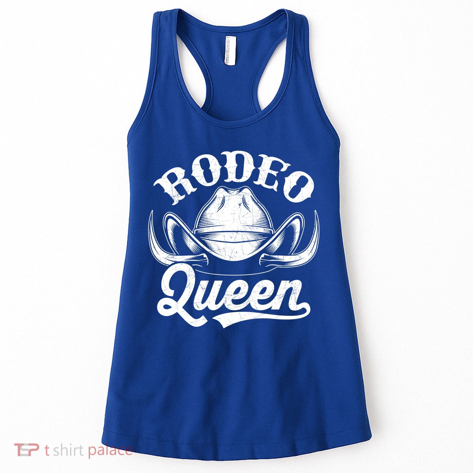Rodeo Queen Funny Cow Cow Rodeo Horse Lover Gift Women's Tank Top