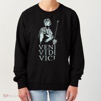 Roman Quotes Julius Caesar Figure Veni Vidi Vici Women's Sweatshirt thumb 0