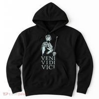 Roman Quotes Julius Caesar Figure Veni Vidi Vici Hoodie thumb 0