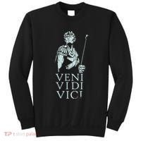 Roman Quotes Julius Caesar Figure Veni Vidi Vici Sweatshirt thumb 0
