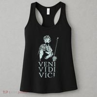 Roman Quotes Julius Caesar Figure Veni Vidi Vici Women's Tank Top thumb 3