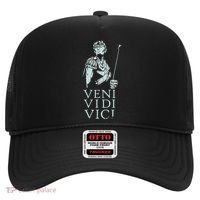 Roman Quotes Julius Caesar Figure Veni Vidi Vici Hat thumb 0
