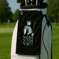 Roman Quotes Julius Caesar Figure Veni Vidi Vici Golf Towel thumb 2