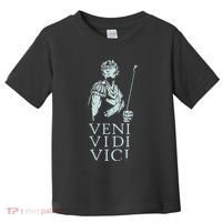 Roman Quotes Julius Caesar Figure Veni Vidi Vici Toddler T-Shirt thumb 0