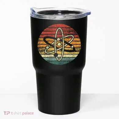 Retro Quantum Mechanics Atom Physics Tumbler