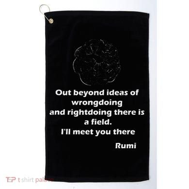 Rumi QuotesPoemsArt Golf Towel