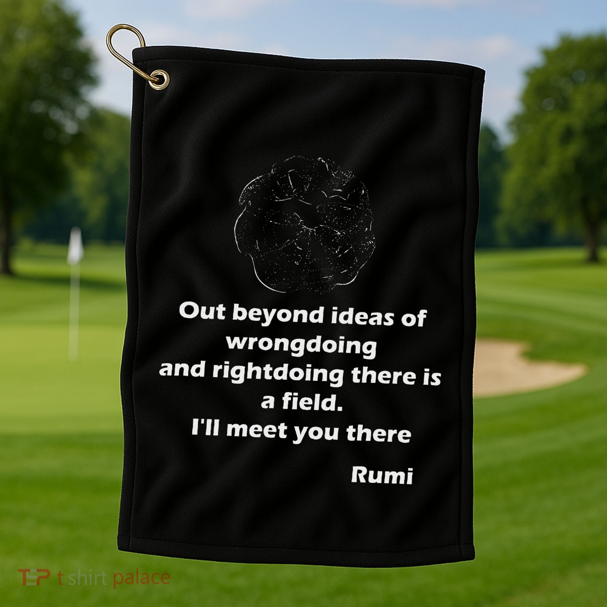 Rumi QuotesPoemsArt Golf Towel