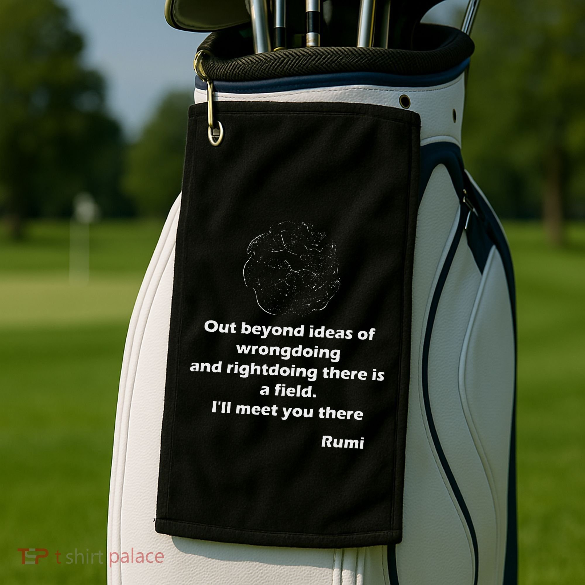 Rumi QuotesPoemsArt Golf Towel