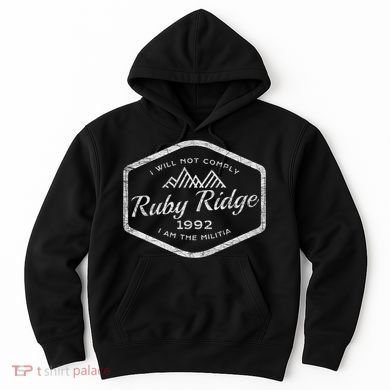 Ruby Ridge 1992. I Will Not Comply. Premium Hoodie