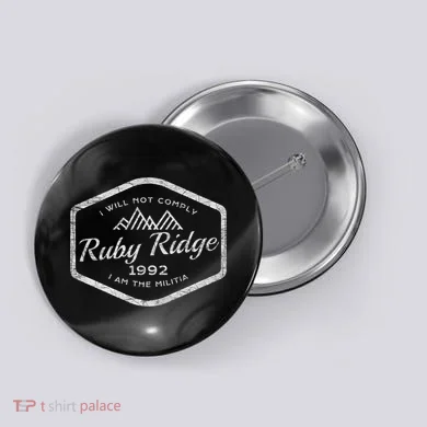 Ruby Ridge 1992. I Will Not Comply. Premium Button