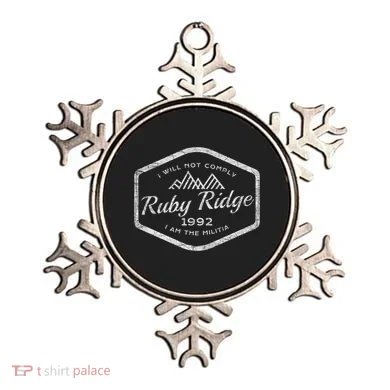 Ruby Ridge 1992. I Will Not Comply. Premium Ornament