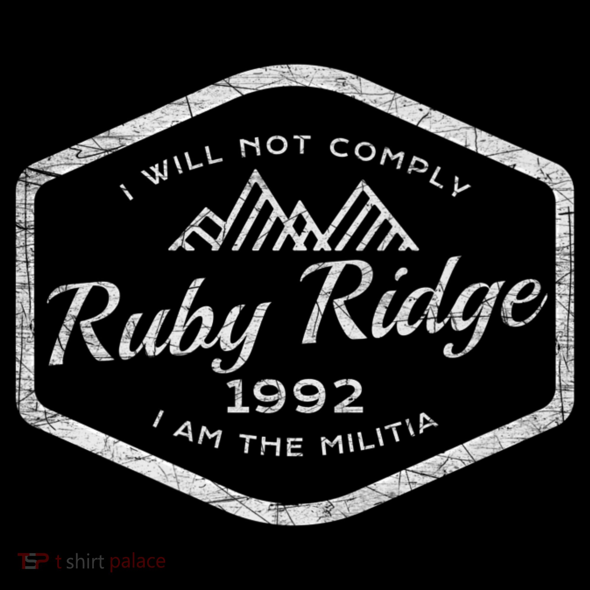 Ruby Ridge 1992. I Will Not Comply. Premium Baby Bodysuit