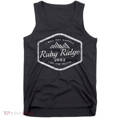 Ruby Ridge 1992. I Will Not Comply. Premium Tank Top