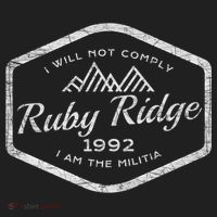 Ruby Ridge 1992. I Will Not Comply. Premium Golf Towel thumb 3