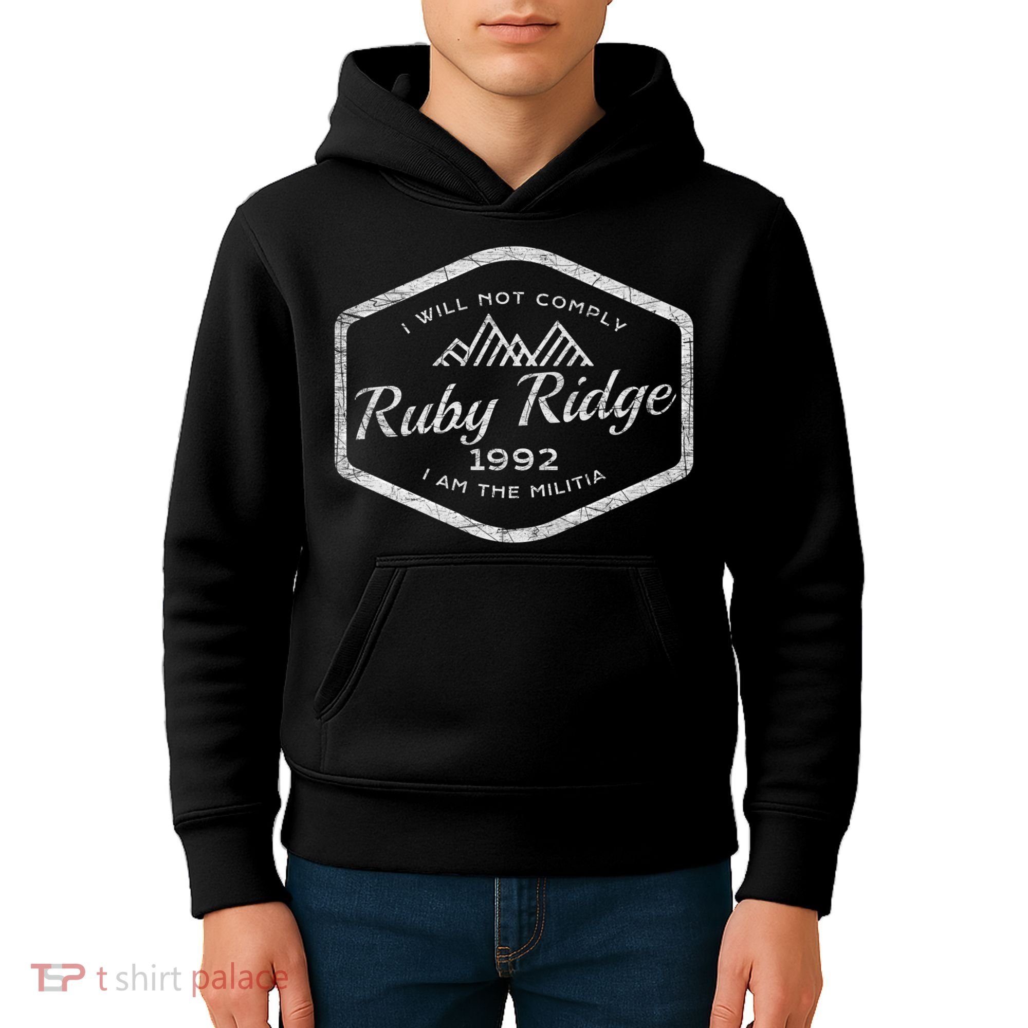 Ruby Ridge 1992. I Will Not Comply. Premium Kids Hoodie