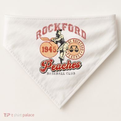 Rockford Retro 1945 Peaches USA-Made Doggie Bandana