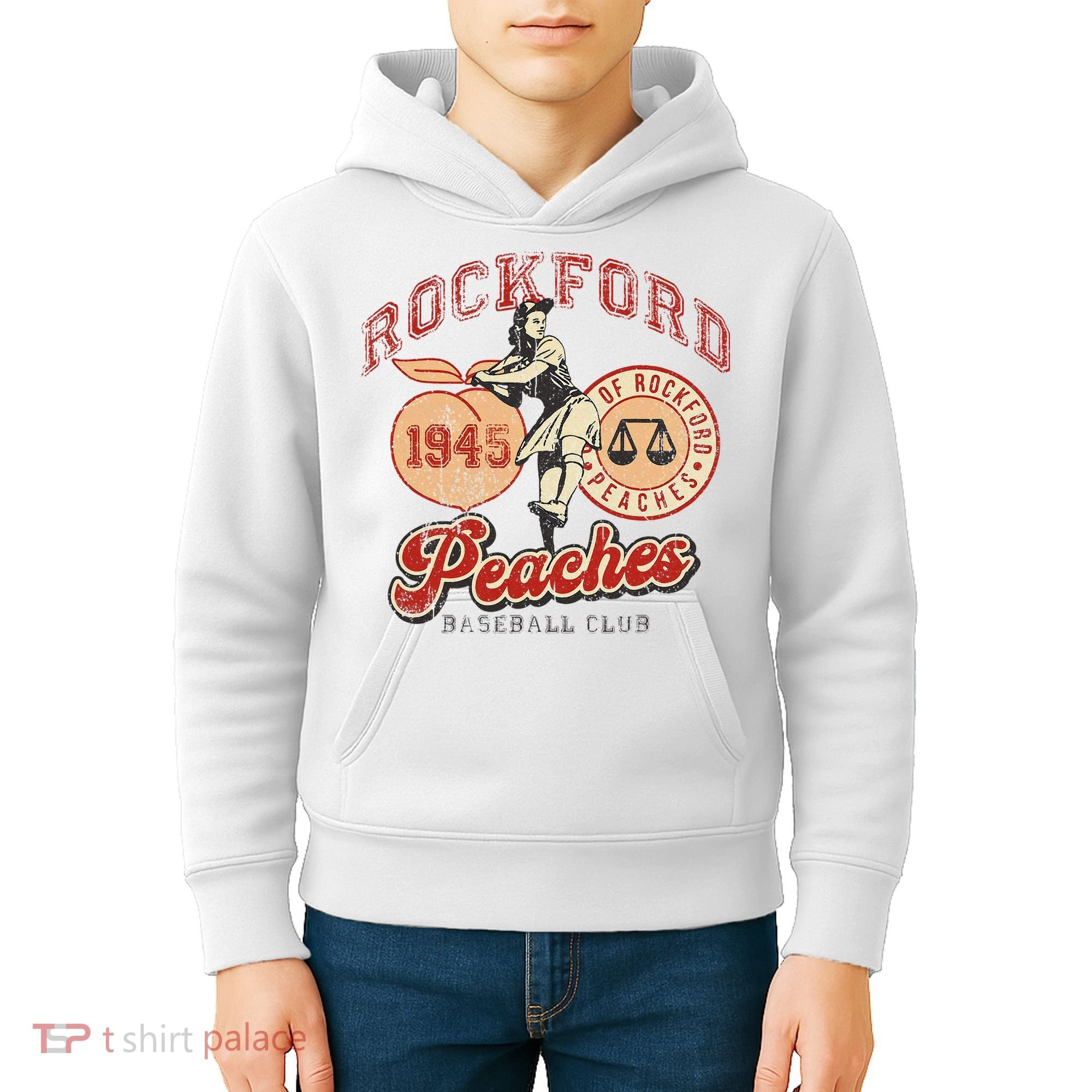 Rockford Retro 1945 Peaches Kids Hoodie