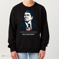 Ronald Reagan 40th President Minimalistic Women's Sweatshirt thumb 0