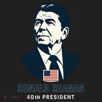 Ronald Reagan 40th President Minimalistic Women's Sweatshirt thumb 2