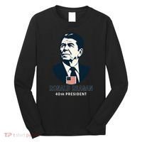 Ronald Reagan 40th President Minimalistic Long Sleeve Shirt thumb 0
