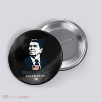 Ronald Reagan 40th President Minimalistic Button thumb 0
