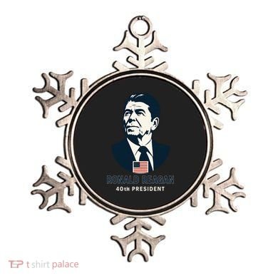 Ronald Reagan 40th President Minimalistic Ornament