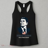 Ronald Reagan 40th President Minimalistic Women's Tank Top thumb 3