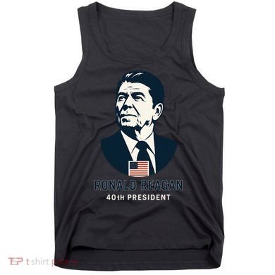 Ronald Reagan 40th President Minimalistic Tank Top