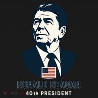 Ronald Reagan 40th President Minimalistic Women's Long Sleeve Shirt thumb 2