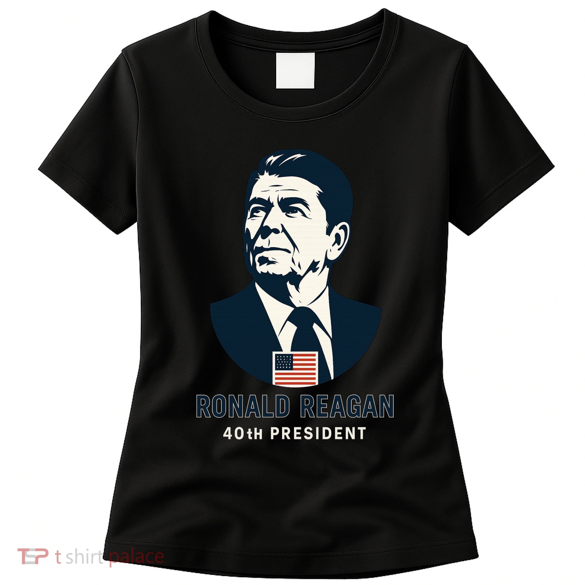 Ronald Reagan 40th President Minimalistic Women's T-Shirt
