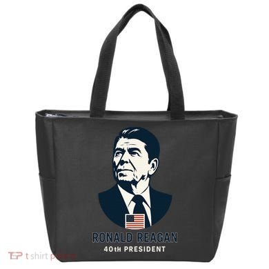 Ronald Reagan 40th President Minimalistic Tote Bag