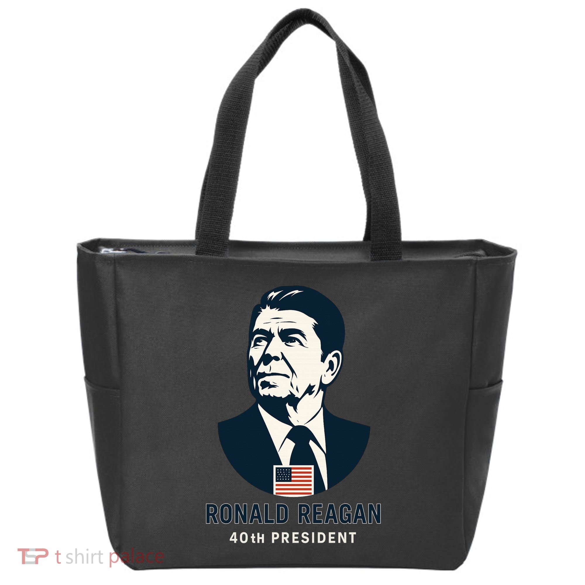 Ronald Reagan 40th President Minimalistic Tote Bag