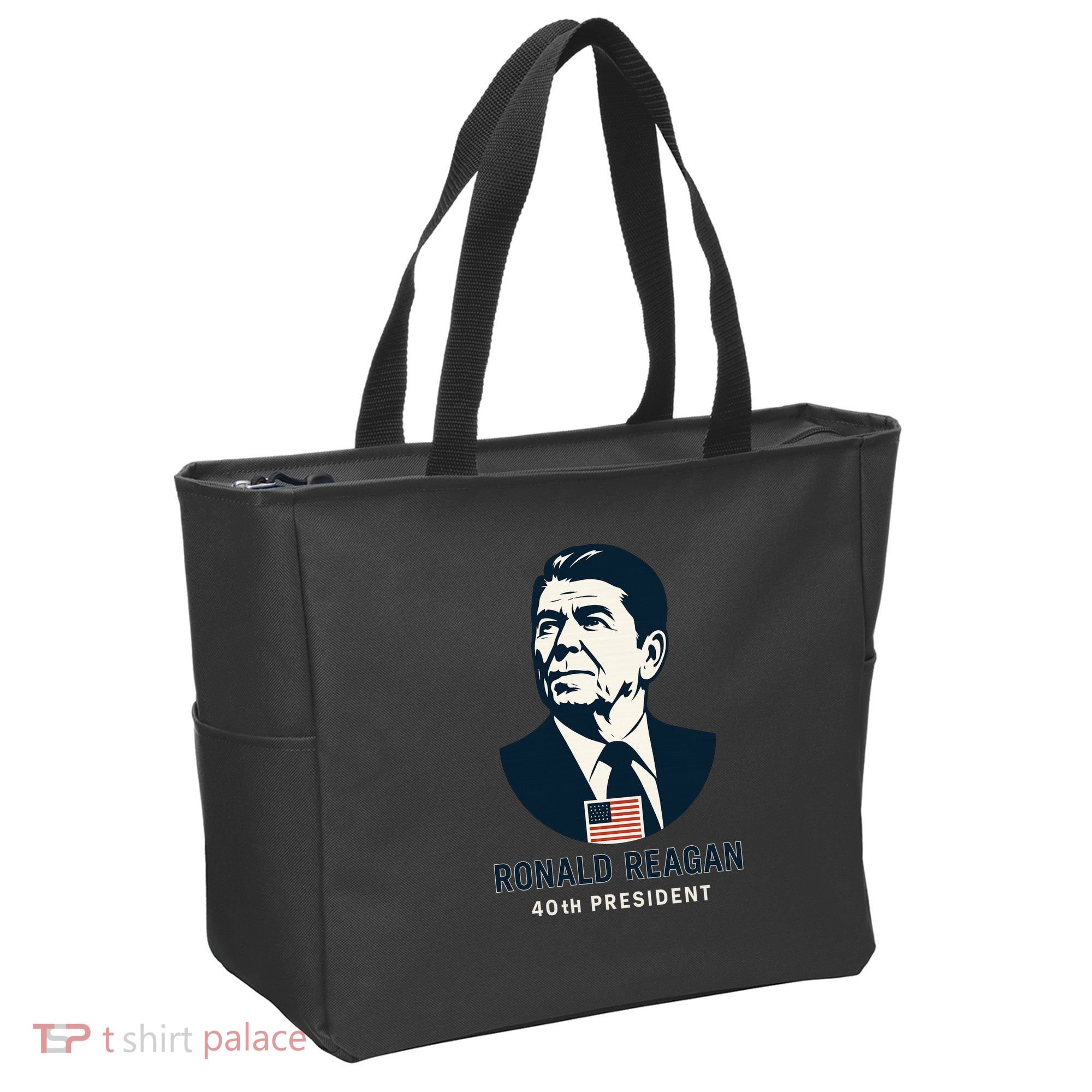 Ronald Reagan 40th President Minimalistic Tote Bag